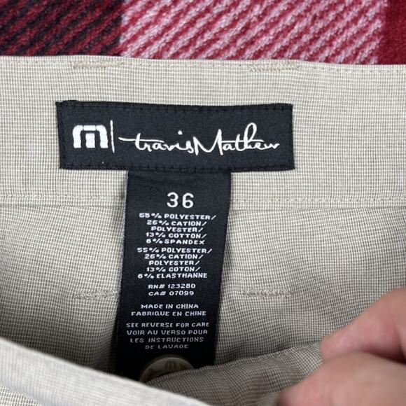 Travis Mathew Open To Close Close Pants Mens 36 Green Chino Straight Leg 36x32" - Picture 3 of 10